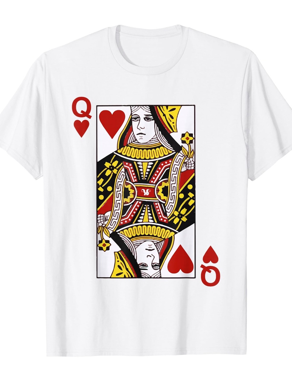 Queen of Hearts Graphic Tee - White